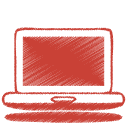 computer,laptop,red