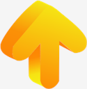 Yellow,3D,arrow,top