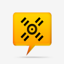 yellow,comment,bubbles,signs,fan