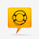 yellow,comment,bubbles,signs,life,preserver