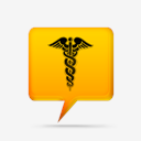yellow,comment,bubbles,signs,medical,alert