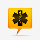 yellow,comment,bubbles,signs,medical,alert
