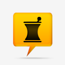 yellow,comment,bubbles,signs,medical,pharmacy,cup