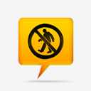 yellow,comment,bubbles,signs,no,walking