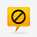 yellow,comment,bubbles,signs,nosign