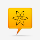 yellow,comment,bubbles,signs,nuclear
