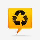 yellow,comment,bubbles,signs,recycle,sc
