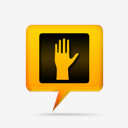 yellow,comment,bubbles,signs,road,dont,walk,hand