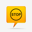 yellow,comment,bubbles,signs,stop,sign,sc