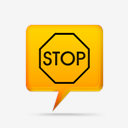 yellow,comment,bubbles,signs,stop,sign