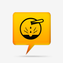 yellow,comment,bubbles,signs,warning,corossive