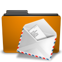 folder,mail,orange