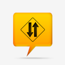 yellow,comment,bubbles,signs,z,roadsign