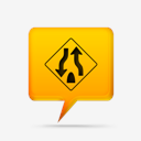 yellow,comment,bubbles,signs,z,roadsign