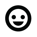 laughing,monotone,smiley