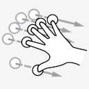 five,finger,flick