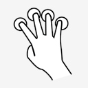 four,finger,tap
