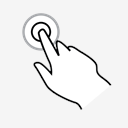 one,finger,double,tap