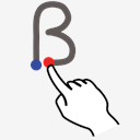 stroke,letter,b,uppercase