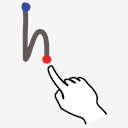 stroke,letter,h,uppercase