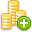 add,coins,plus