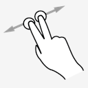 two,finger,drag