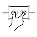 two,finger,horizontal,scale