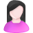 black,female,pink,user,white