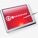 tablet,red