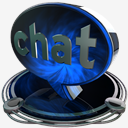 chat,blue
