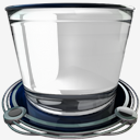 recycle,bin,empty,blue