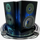speakers,blue