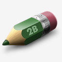 Pencil,2B,green