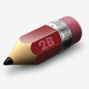 Pencil,2B,red