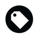 monotone,round,tag