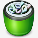 Recycle,Bin,full