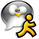 chat,man,penguin,running,tux,user
