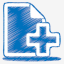 blue,doc,add,document