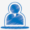 blue,user