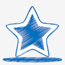 blue,star