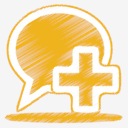 yellow,chat,add
