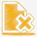 yellow,document,delete