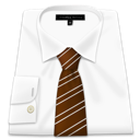 brown,shirt,tie