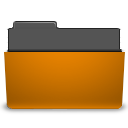 folder,open,orange