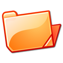 folder,open,orange