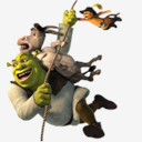 Shrek,and,Donkey,Puss