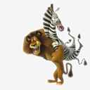 Alex,and,Marty,lion