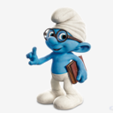 Brainy,blue