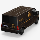 UPS,Back,truck