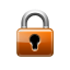 lock,closed,orange